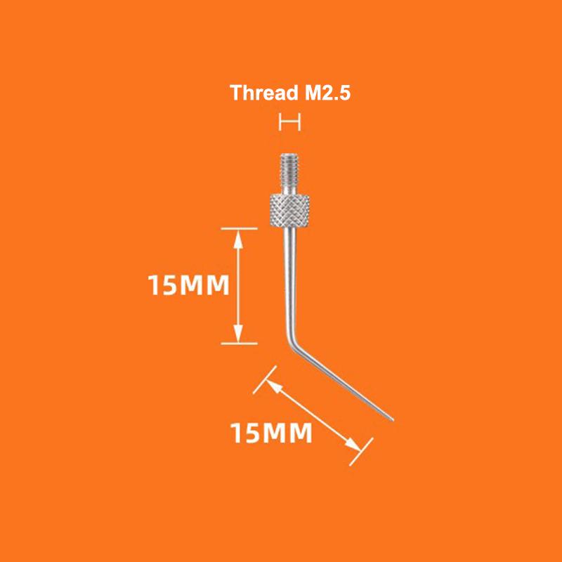 Резьба M2.5 Диаметр иглы Hss Индикатор часовой индикатор точки контакта Острая игла Часовой индикатор Инструмент Детали 45 градусов