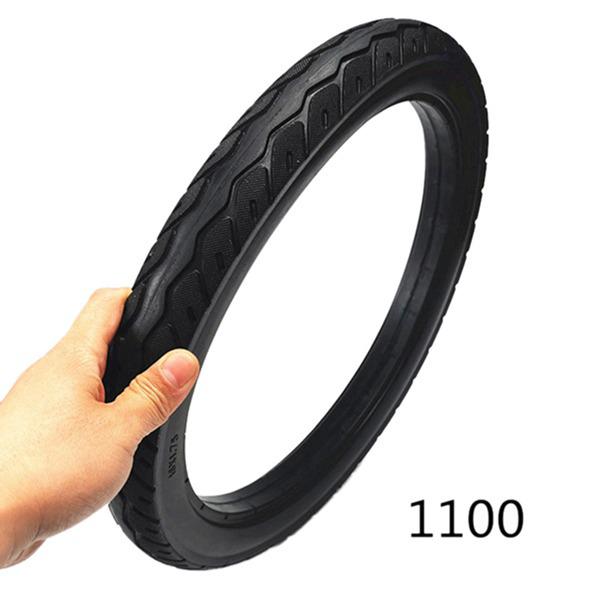 Black Rubber Tire Set: 2 pieces for 16-inch Electric Bicycle or Delivery Vehicle