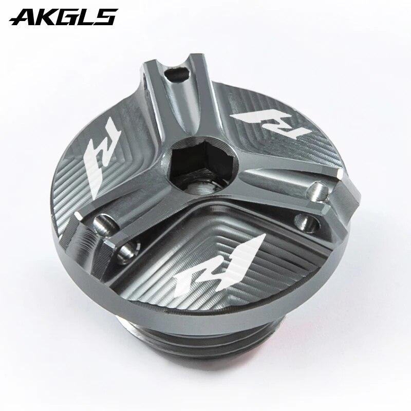 Для YAMAHA YZF R1 R1M YZFR1 YZF-R1 M 2005-2017 2018 крышка заливной горловины двигателя мотоцикла, крышка масляного фильтра, аксессуары