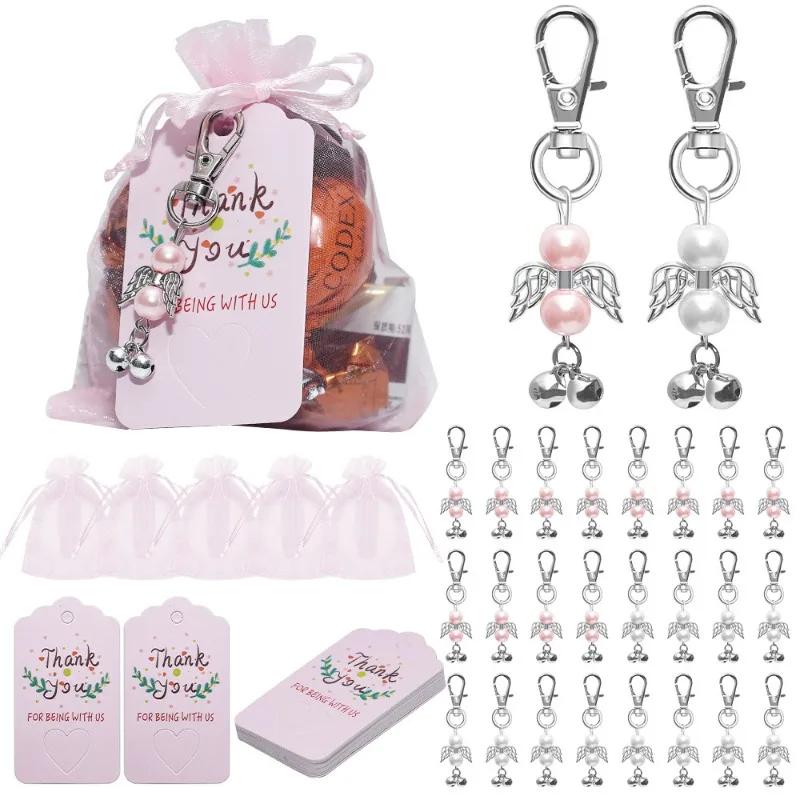 Baptism Sets Favor Souvenir Favors Guardian Wedding Angels + Organza Bags + Baptism Gift Pendants