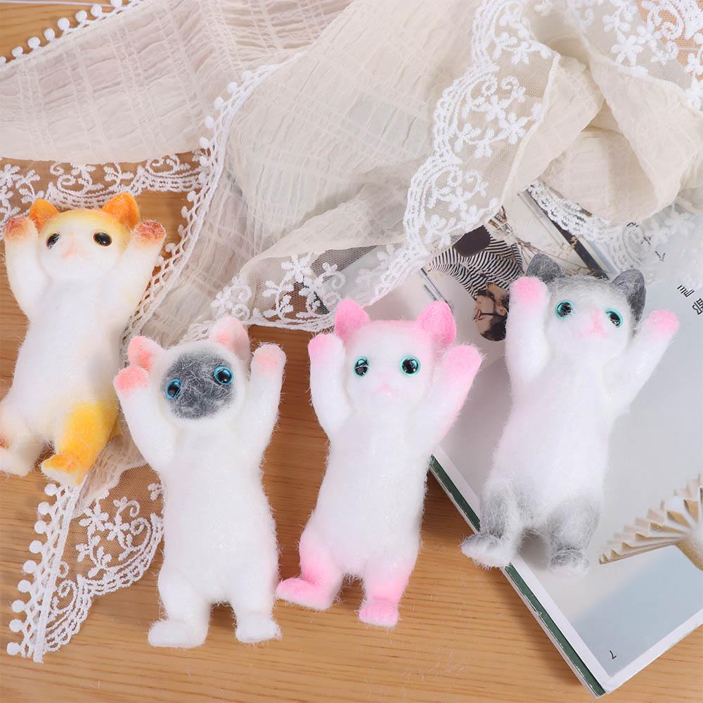 Animal Cat Doll Squeeze Toy Slow Rebound Cat Fidget Toy Novelty Simulation Cat Squeeze Toys Office