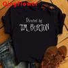 Tim Burton T-shirts Women Comic Tshirt Girl Manga Comic Y2k Clothes
