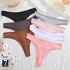 7PCS/Set G-string Cotton Women Lingerie Panties Thong Female Underwear Sexy Pantys Underpant Girl Intimates Thongs S-XL