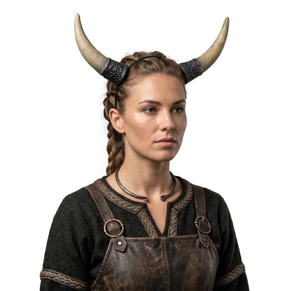 Pu Cosplay Hairband Ox Horn Halloween Hair Hoop Halloween Horns Headband Masquerade Party