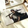 Hot B-Black Clover Shower Room Absorbent Small Floor Mat Soft Comfortable Decorative Foot Mat