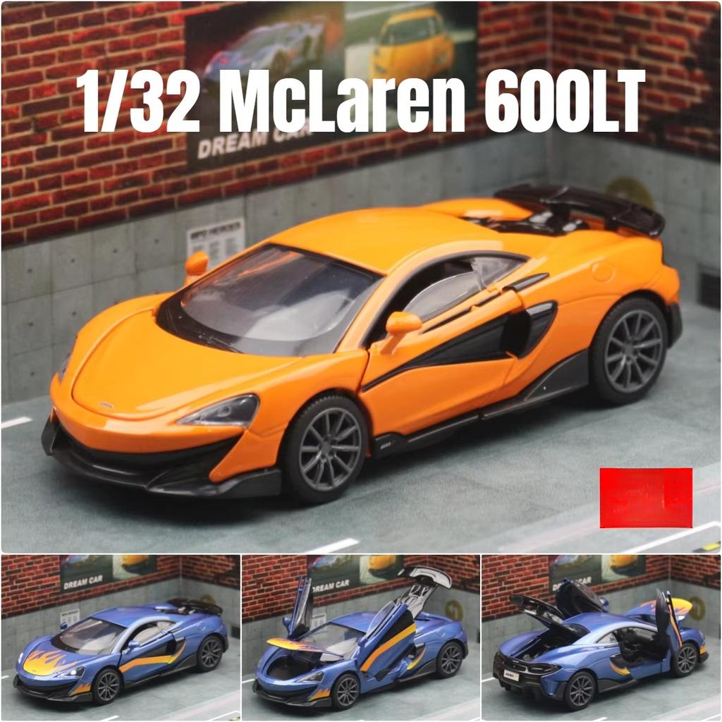 1/32 McLaren 600LT Super Sport игрушечная модель автомобиля литая металлическая миниатюрная модель транспортного средства со звуком и светом коллекция подарок для детей