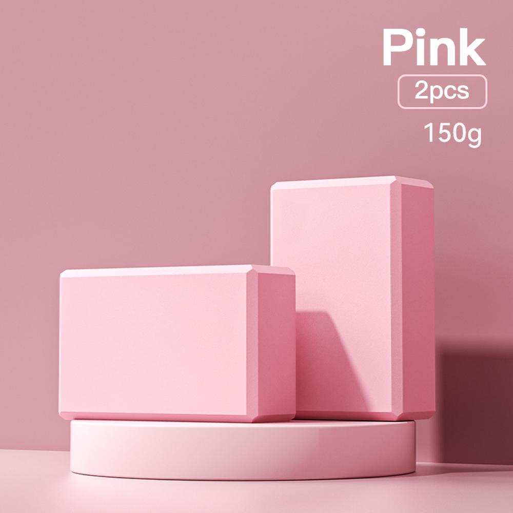 2PCS Yoga Building Blocks Cubes Pilates Bricks Foam Brick Sports Yoga Supplies Exercise Home Exercise Equipment Fitness