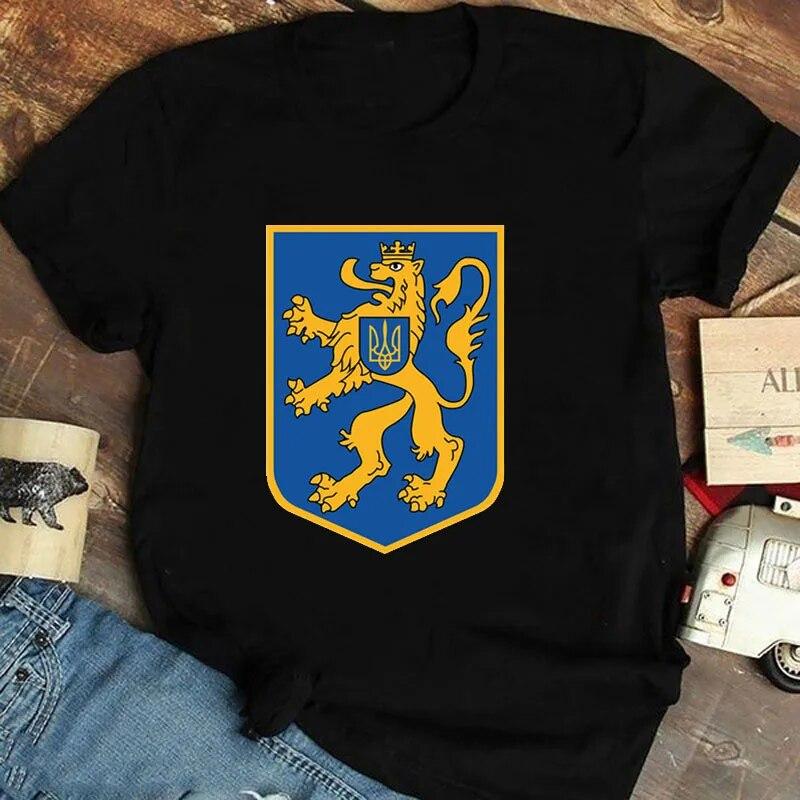 Ukraine Ladies T Shirt Summer Premium Short Sleeve T Shirt Flag Classic Ukraine Gift T Shirt Girls Harajuku Love T Shirt Tops Unisex