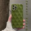 Модный оливково-зеленый круглый полый чехол для Iphone 14 13 12 11 Pro Max Mini Xr X Xs 14 Plus мягкий противоударный чехол