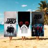 Полотенце Teen Wolfs, Микрофибра, Пляжное, Быстросохнущее, Без песка, Ультратонкое волокно, Супермягкое.