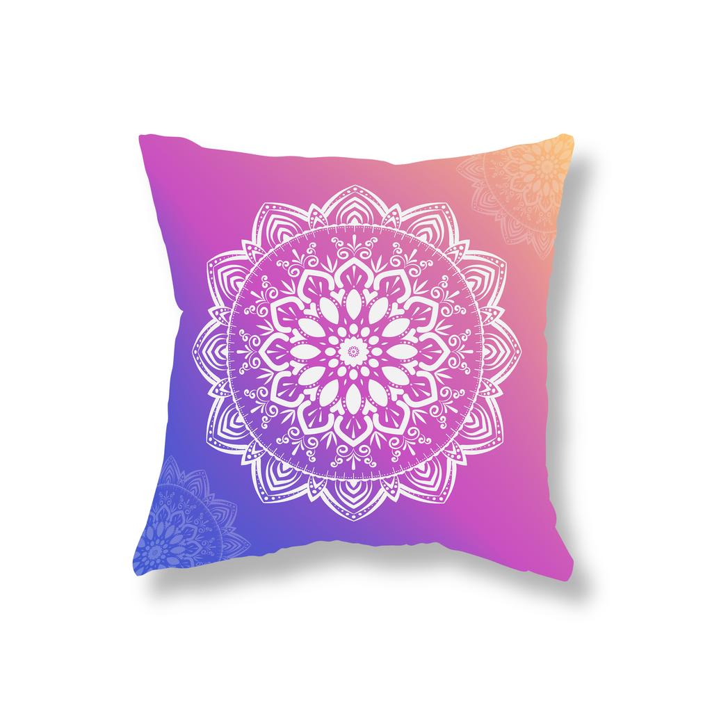 Красочная Мандала с геометрическим принтом, наволочка, декор для дивана, офисный игровой стул, чехол для подушки, домашний декор, наволочка