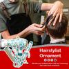 Парикмахер Тоиль де Жуи Орнамент Акриловый Орнамент, Подарок для Парикмахера Стилиста Владельца Салона Парикмахерские Инструменты Орнамент Новогодние Украшения
