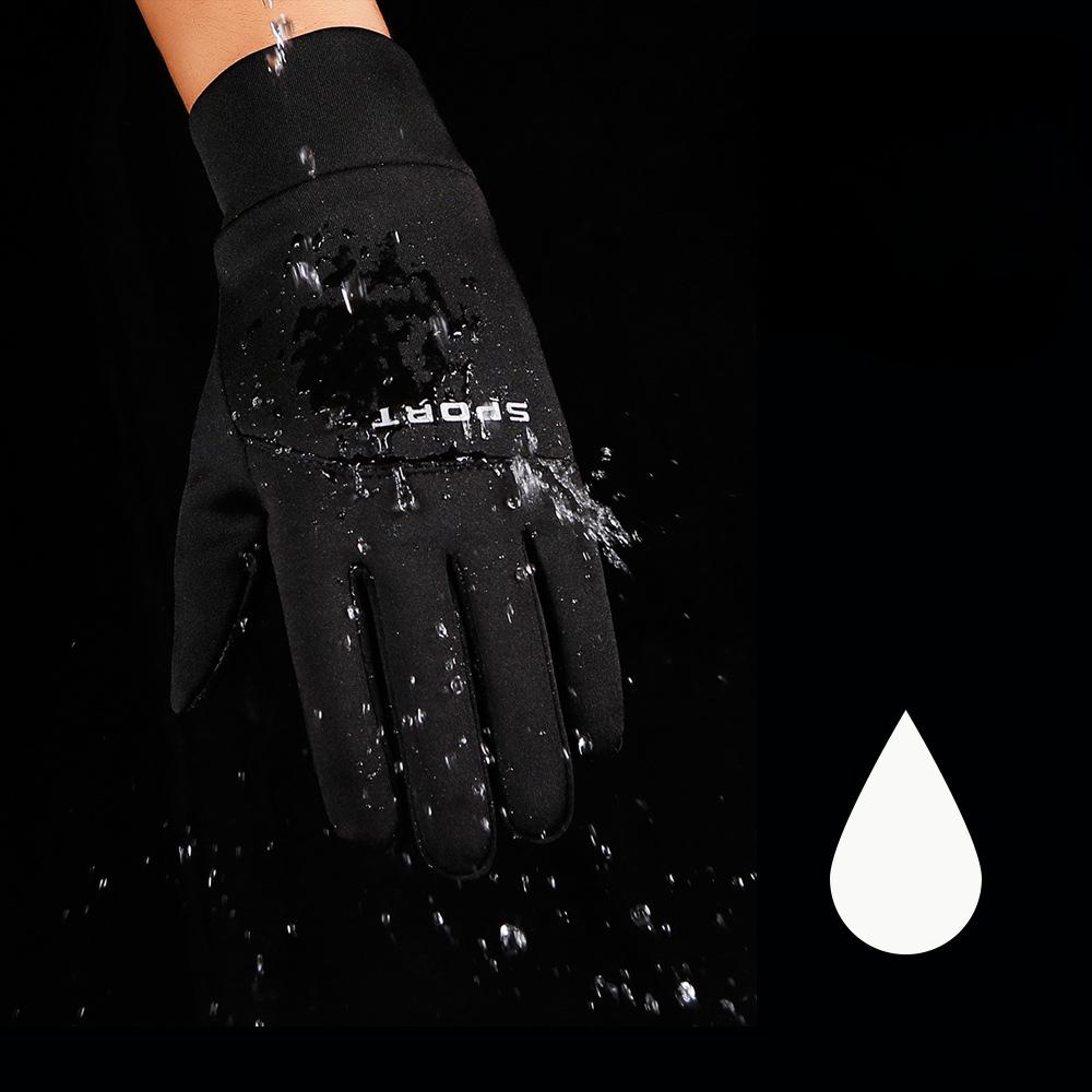 Теплые флисовые перчатки Новые осенне-зимние перчатки для занятий спортом на открытом воздухе для мужчин и женщин Велосипедные Альпинистские Водонепроницаемые Защищающие от холода перчатки