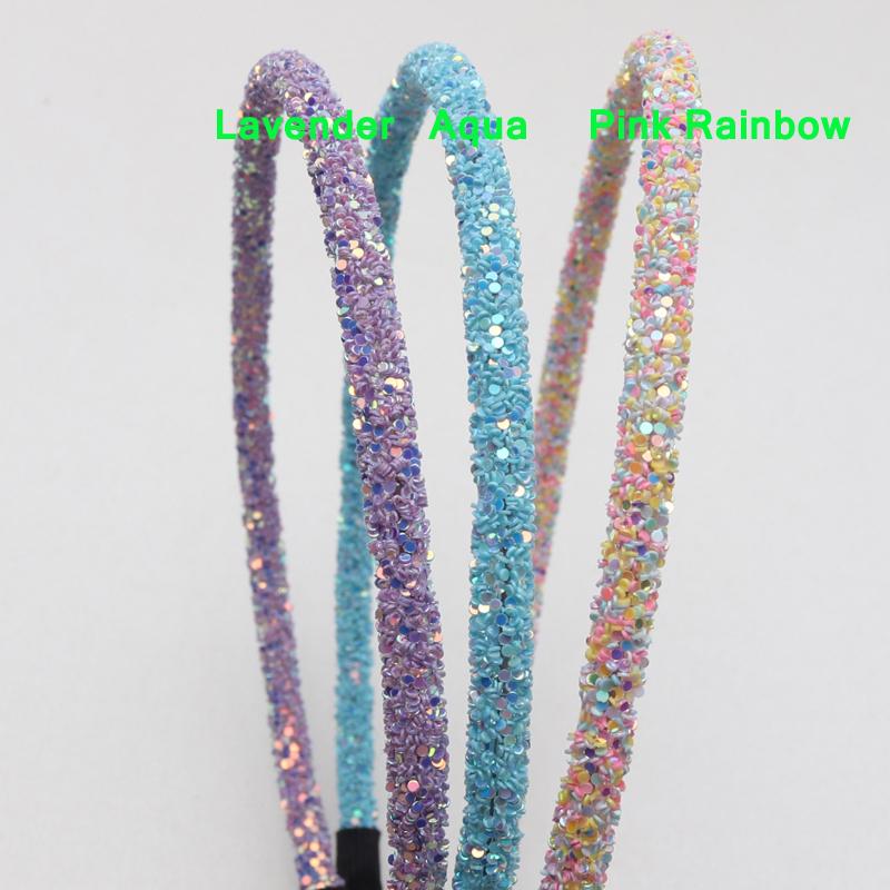 3 Piece Girls Glitter Hair Accessories Kids Soft Hair Bands Headbands Children Party Hairbands