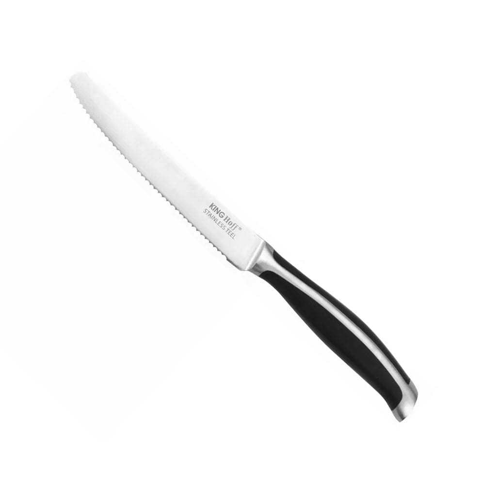 Stalowy nóż kuchenny z ząbkami 12.5cm KINGHOFF KH-1703