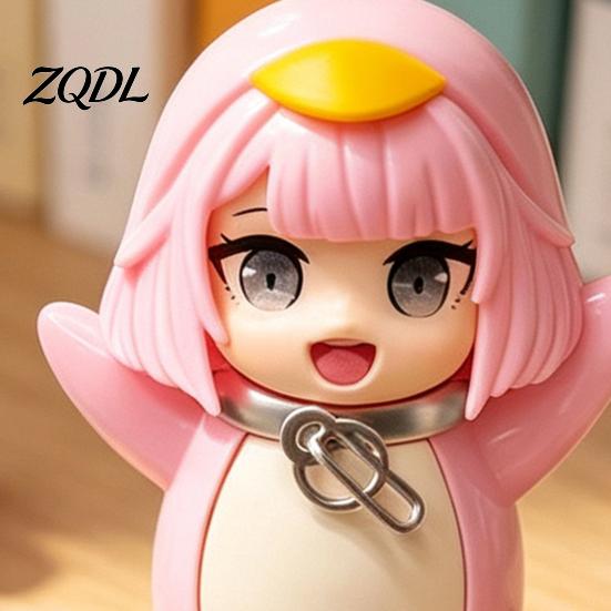 Voice Message Recorder Toy Little Penguin Toy, 10cm Recordable Cosplay Figure, Funny Sound Effect Figurine Anime Desk Display Model with Effect,