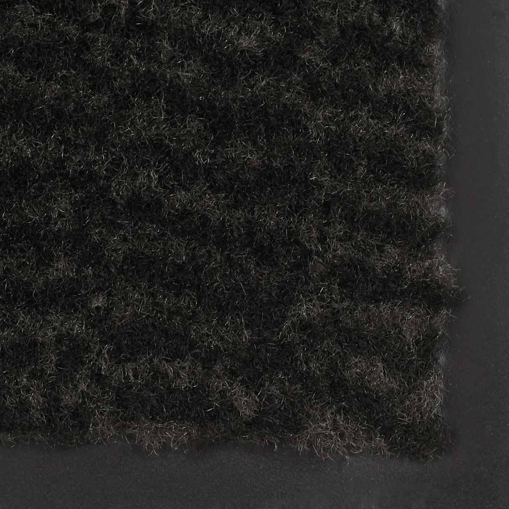 vidaXL Fußmatte getuftet 60x180 cm Schwarz