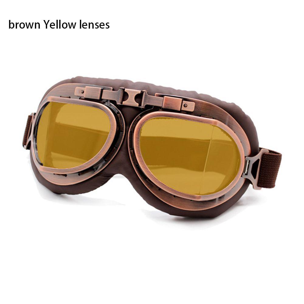 Frame Vintage Sunglasses Protective Gears Retro Goggles Pilot Motorcycle Glasses Cruiser Scooter
