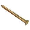 Саморезы по дереву Forgefix, шлицевые, потайная головка, латунь