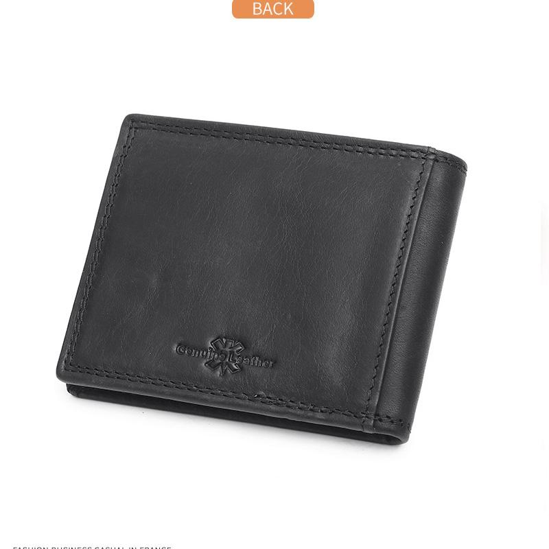 Мужской кошелек из натуральной кожи с зажимом для денег внутри, держателем для карт, зажимом для купюр, кожаный мужской кошелек с зажимом для денег