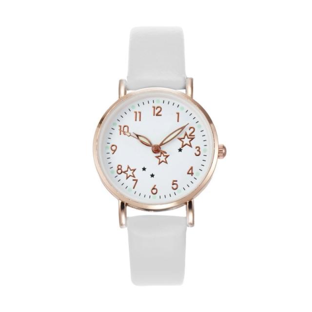 New Watch Women Simple Classic Fashion Small Dial Women's Watches Leather Strap Quartz Clock Wrist Watches Gift