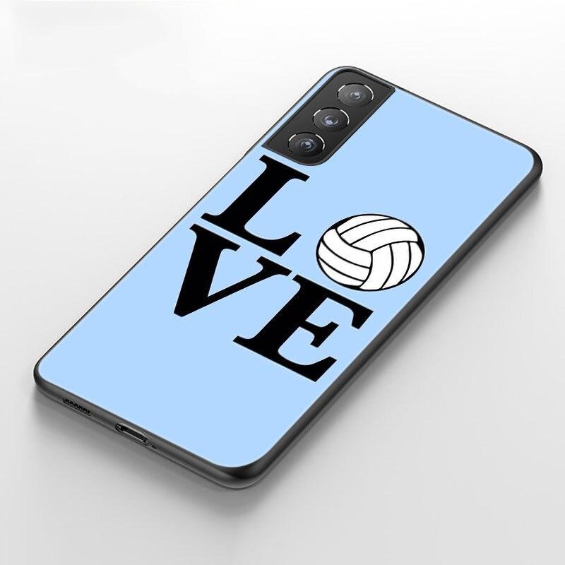 Чехол для телефона с волейбольным спортом для Samsung Galaxy S20 S21 FE S10 Lite Note 20 10 Lite S8 S9 S10E S10 Plus, ультра черный мягкий чехол