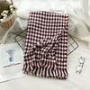 Plaid Imitation Cashmere Winter Scarf Fashionable and Warm Office Shawl for Women with Short Beards