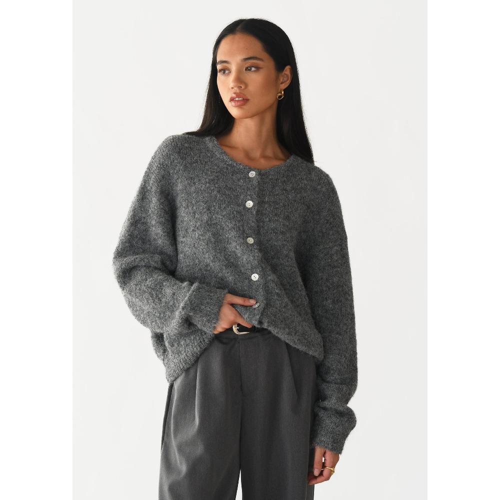 Hirsionsan элегантный свитер с длинным рукавом для женщин 2025 новый шерстяной однобортный женский повседневный кардиган мягкий гибкий трикотажный пиджак