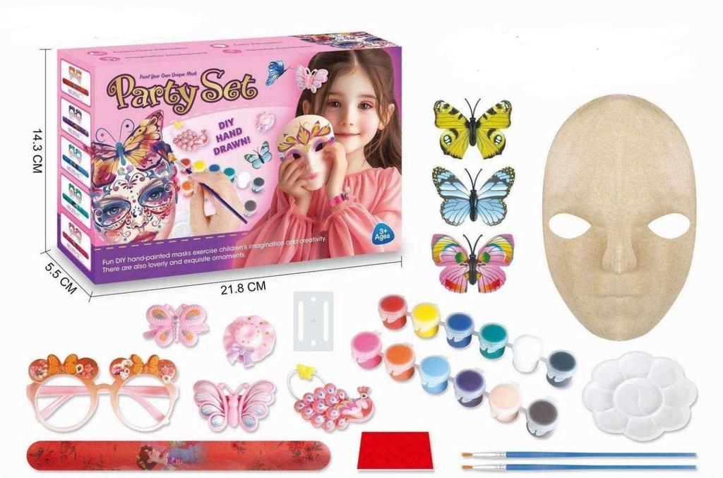 Zestaw Do Malowania Maski - Party Set Dla Dzieci
