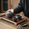 Ink Wash Black Ceramic Portable Travel Tea Set