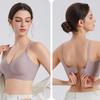 Seamless Soft Support Postpartum Nursing Bra Gathered To Prevent Sagging Feeding Fixed Cup Large Breast Lift Maternity Bra