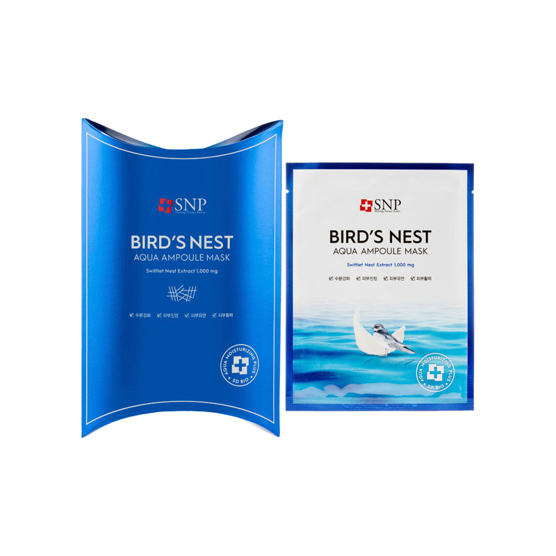 SNP Bird's Nest Aqua Ampoule Mask 25ml*10ea
