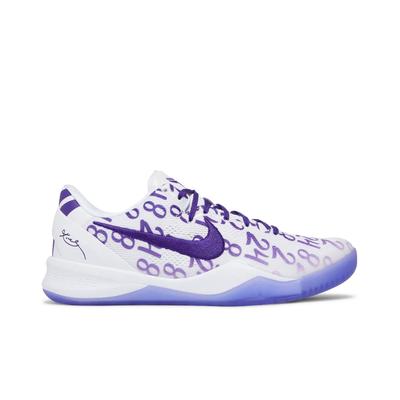 Nike Kobe 8 Protro 'Court Purple' (унисекс) Белые / Фиолетовые / Белые Баскетбольные кроссовки FQ3549 100