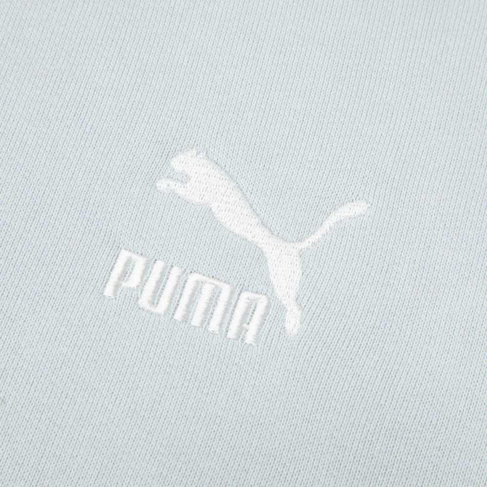 Puma Укороченная женская толстовка Classics Lounge Girl с круглым вырезом, цвет платиново-серый 625167-80