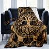 Celtic Ritual Norse Tree of Life Blanket Bedding Adult Blanket Kids Throw Travel Adult Blanket Hipster Office Flannel Blanket