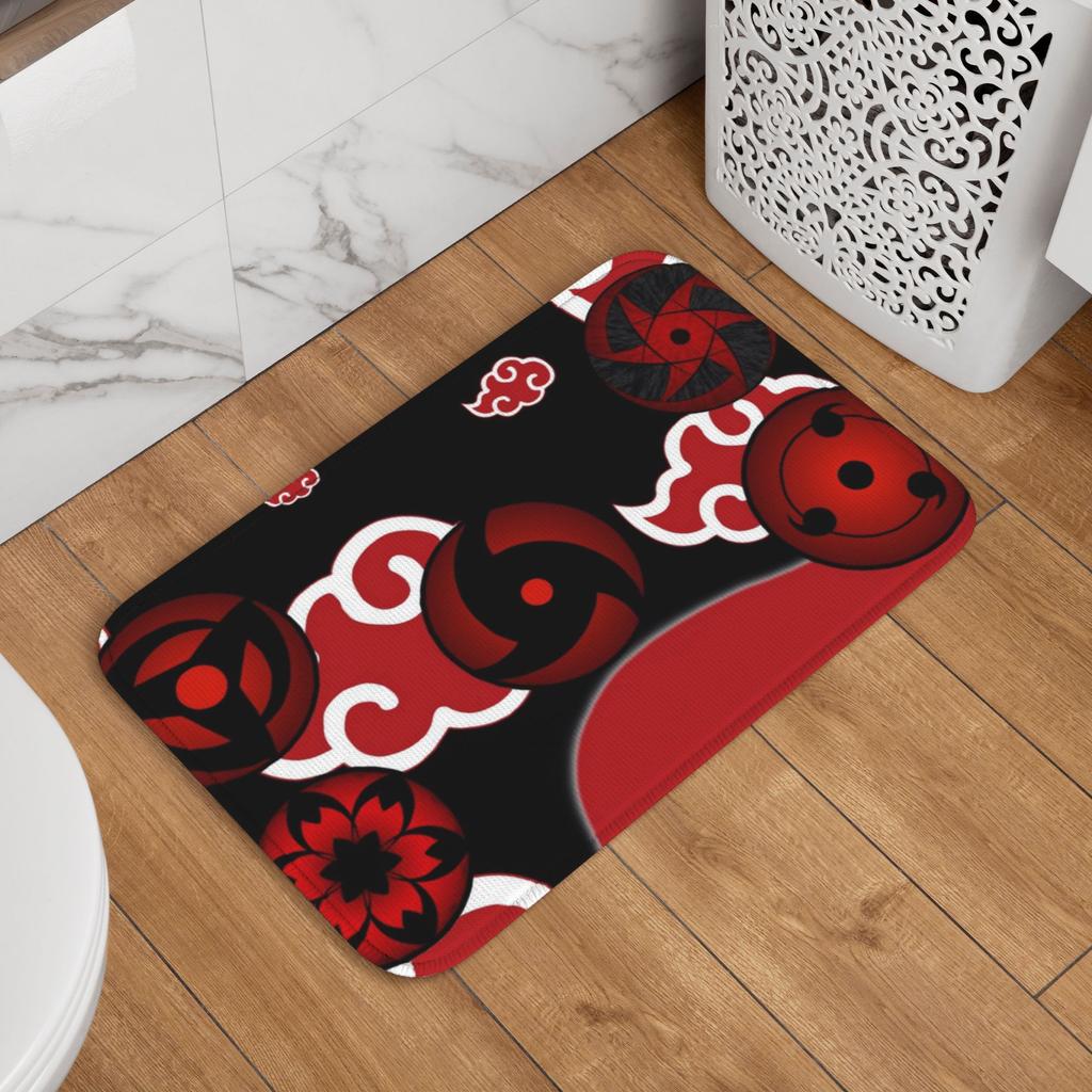 Anime N-Narutoes Floor Door Kitchen Bathroom Mats Anti-Slip Indoor Doormat Garage Living Room Entrance Rug Carpet Footpad