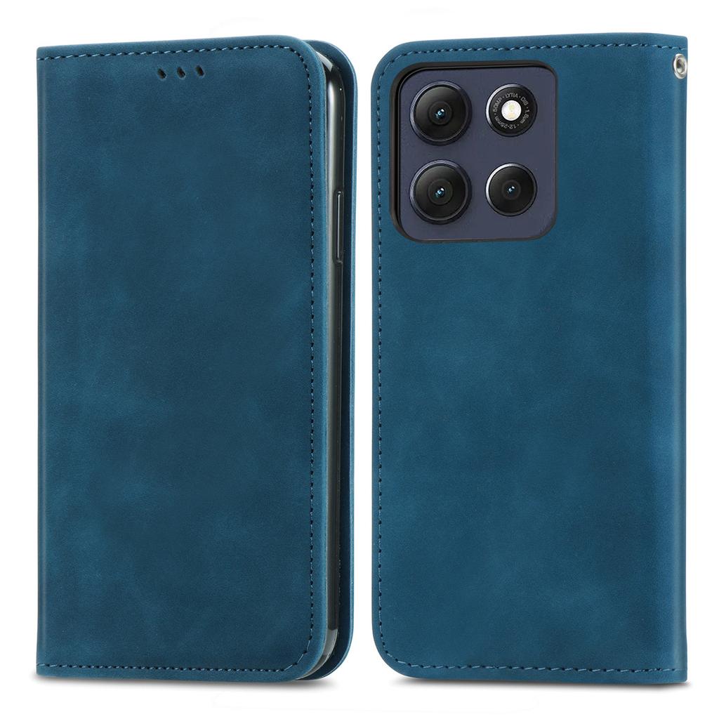 For Motorola Moto G86 Power 5G Leather Case with Card Holder Magnetic Absorption Phone Cover