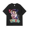 Стиранные футболки 275 г/м² 100% Хлопок One Piece V53 Нами Боа Принт Унисекс Тяжелая Хлопковая Футболка