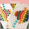 Rainbow Clip Beads Puzzle Game For Kids Educational Family Fun Wooden Toy