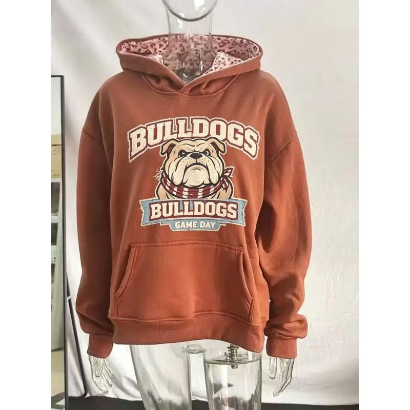 2026 Fall Winter Gothic Streetwear Hoodie Men Loose Fit Cotton Print Sweatshirt Casual Daily Wear