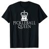Funny Pickleball Queen Graphic Tshirt Men Women's Fashion Casual Oversized T-shirts Men's 100% Cotton T Shirt