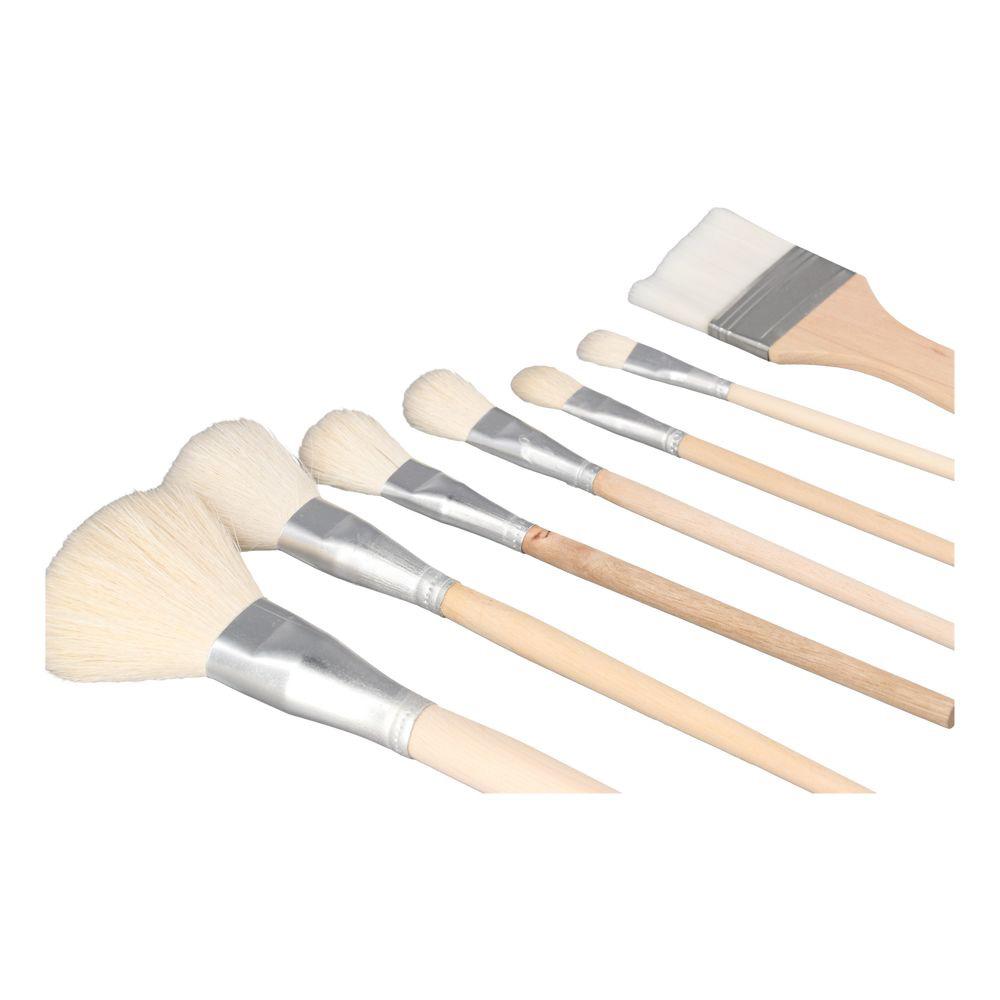 Швабра-кисть из козьего ворса, деревянного цвета, кисти для рисования акварелью