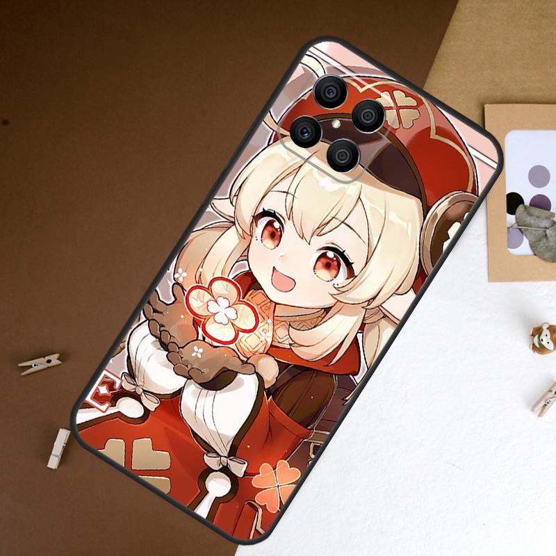 Qiqi Klee Genshin Impact Case For Honor 200 Pro 400 50 70 90 X9a X9b X9c X9d X8b X8c Win Magic 7 Lite 5 6 8 Pro Cover