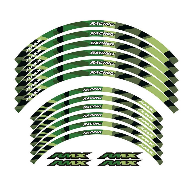 "21 "18 RIM WHEEL STRIPES TAPE STICKERS FOR Suzuki RMX 450Z 2010 2017-