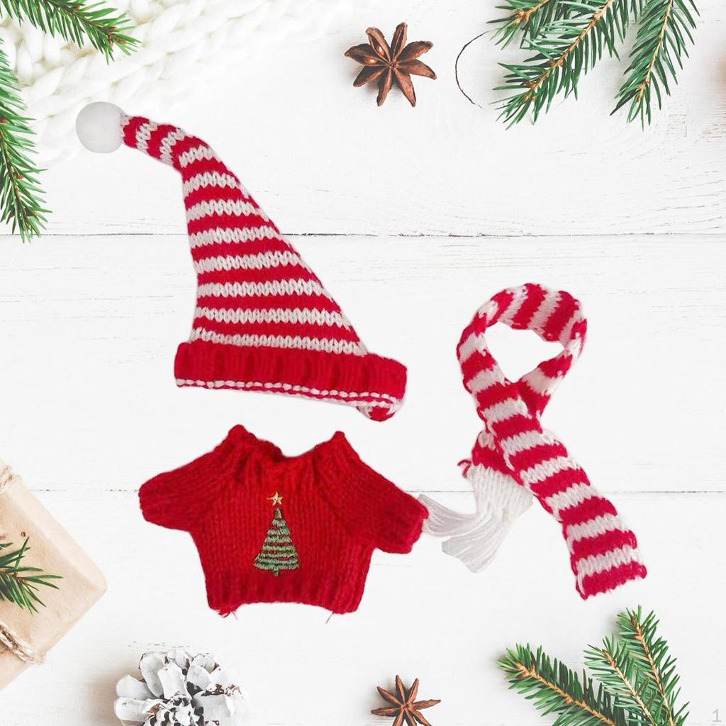 Кукольный рождественский свитер, одежда для маленьких девочек, симпатичные модные игрушечные наряды своими руками