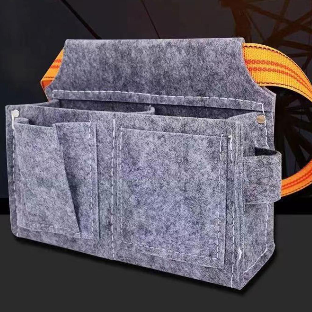 Сверхпрочный войлочный подсумок для инструментов, поясная сумка, рабочий фартук с ремнем на быстросъемной пряжке для строительства и проектов «сделай сам»