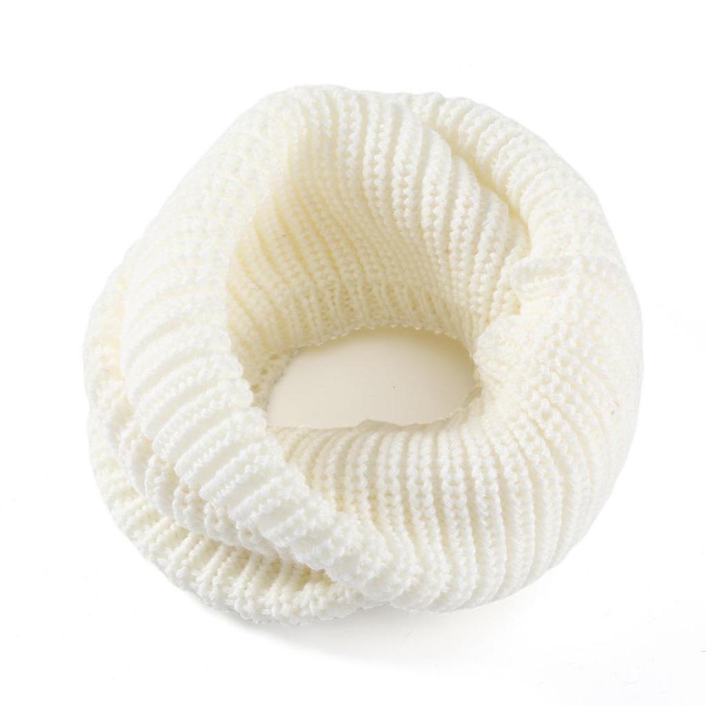 Женский зимний теплый вязаный шарф унисекс Infinity 2 Circle с капюшоном и шалью