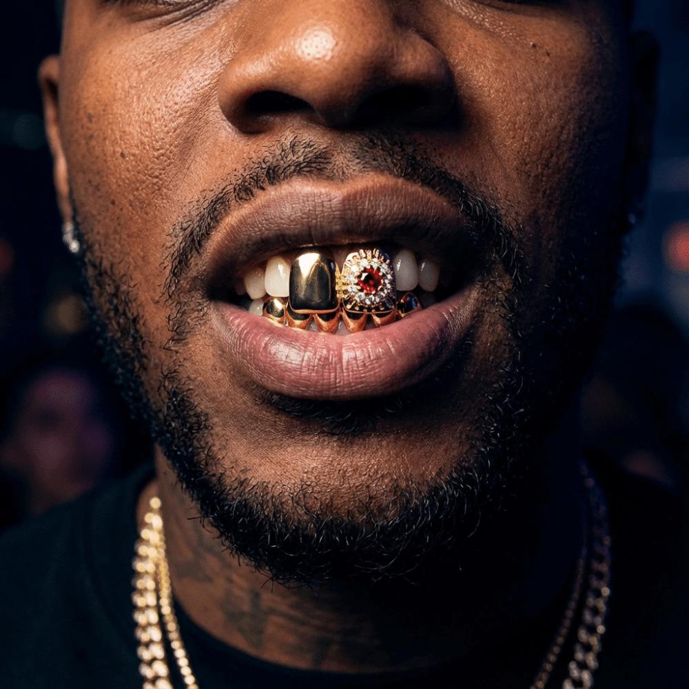 Removable Hiphop Teeth Grillz Punk Charm Teeth Grillz Fashion Rhinestone Tooth Caps Rapper