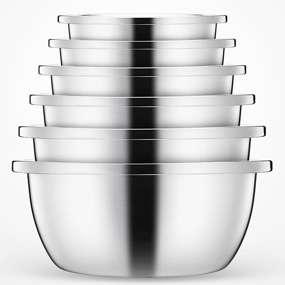 Миски для взбивания салата, кухонная мойка, высококачественная нержавеющая сталь