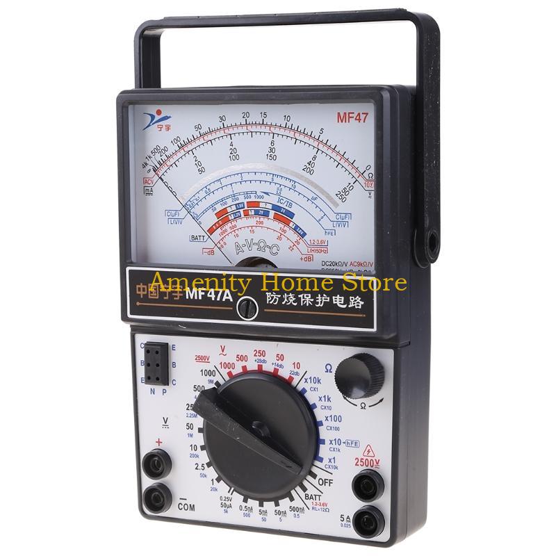 F26C High Accuracy Analog Amperemeter Ammeter Monitor Volt Pointer Type Mechanical Current Pointer Instrument DC Panel Meter